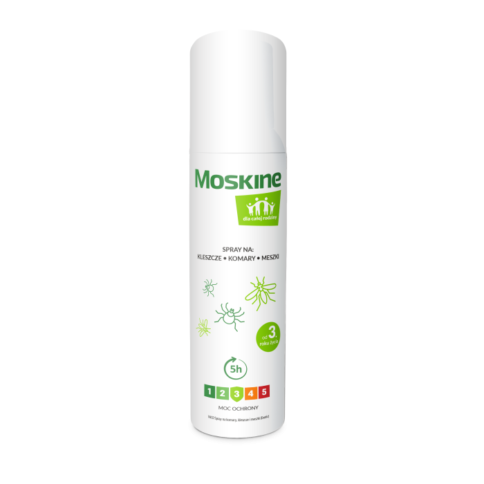 Moskine spray na komary, kleszcze, meszki dla całej rodziny, 90 ml main product photo