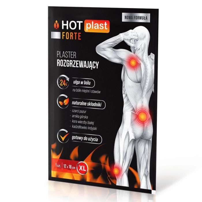 Hot Plast Forte, plaster rozgrzewający, 12x18cm, 1 szt main product photo