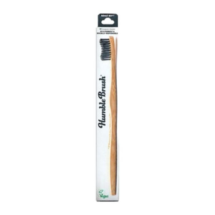 Humble Brush, szczot.d/zeb.,bambusowa, soft, czarna, 1 szt main product photo