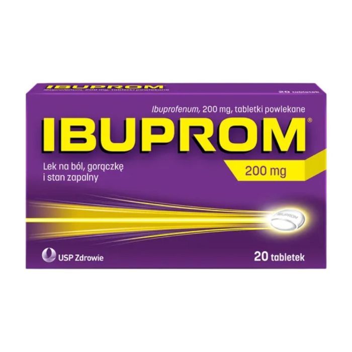 Ibuprom, 200 mg, tabl.powl.,20 szt main product photo