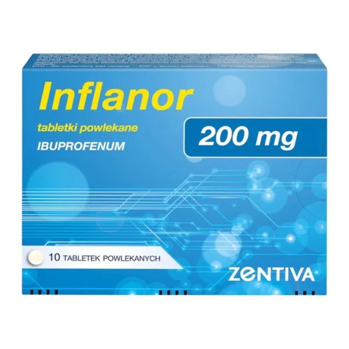Inflanor, 200 mg, tabl.powl., 10 szt main product photo