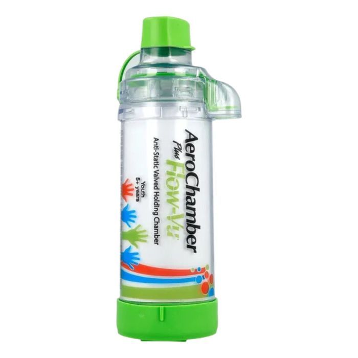 Inhalator Aerochamber Plus Flow VU,ustnik d/dzieci(ziel),1szt main product photo