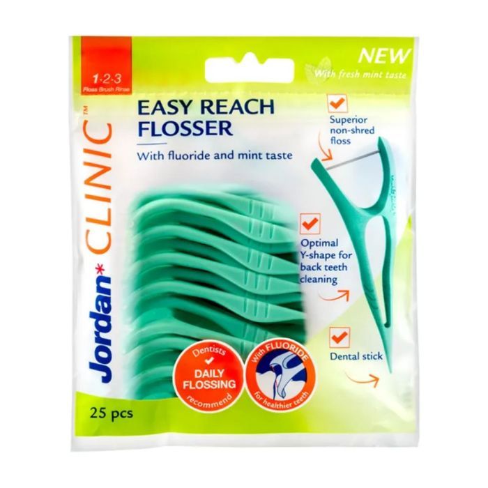 Jordan Easy Reach Flosser, nić + wykałaczka, 25 szt. main product photo