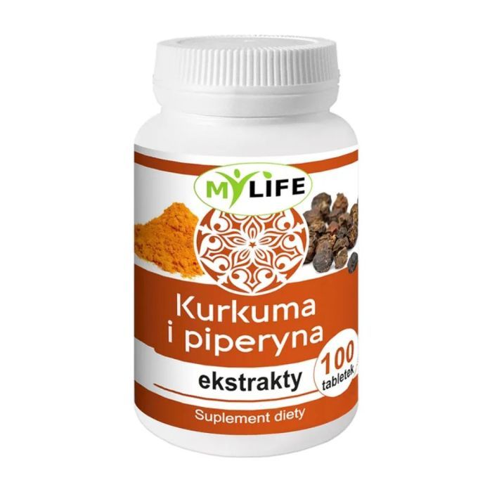 Kurkuma i piperyna, ekstrakty, tabletki, 100 szt. (DDB) main product photo