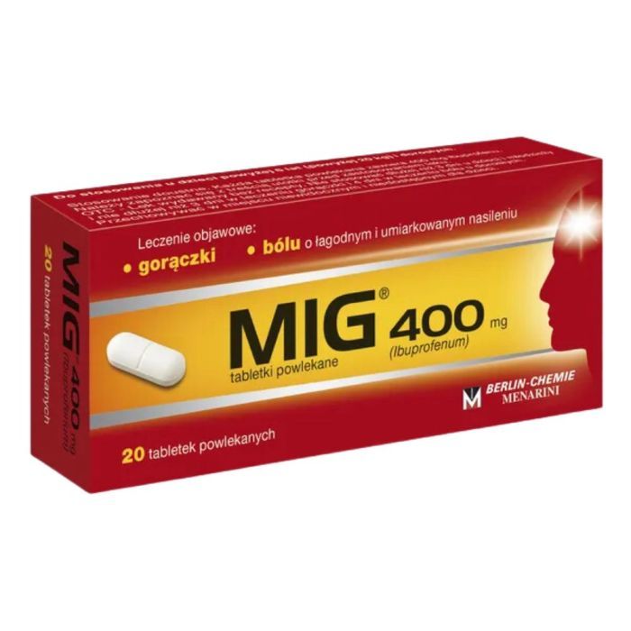 MIG, 400 mg, tabletki powlekane, 20 szt. main product photo