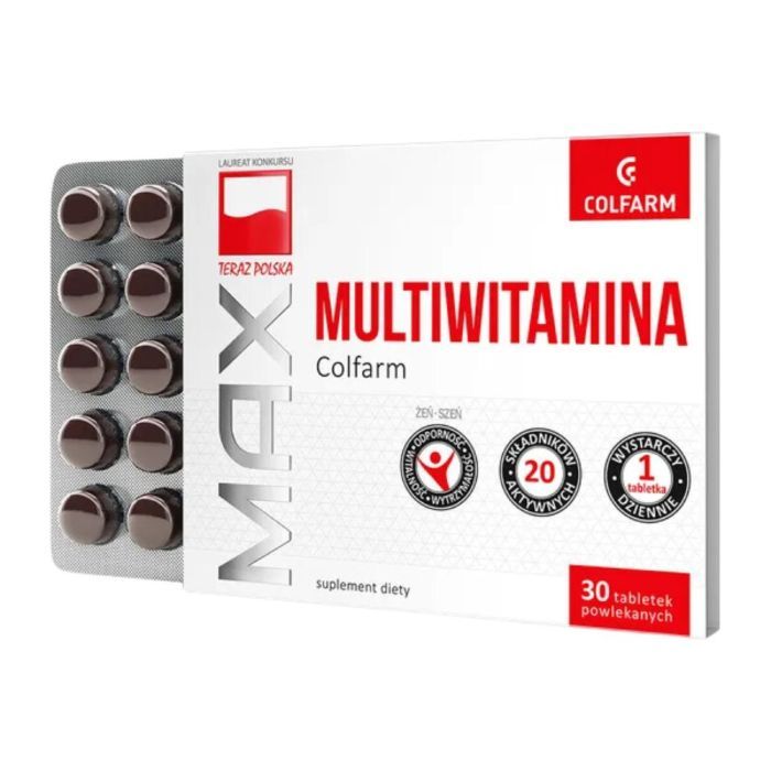Max Multiwitamina Colfarm, tabletki, 30 szt. main product photo