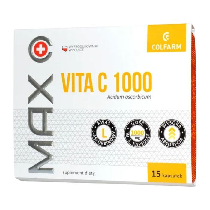 Max Vita C 1000, kaps., 15 szt x 20 op (box) main product photo