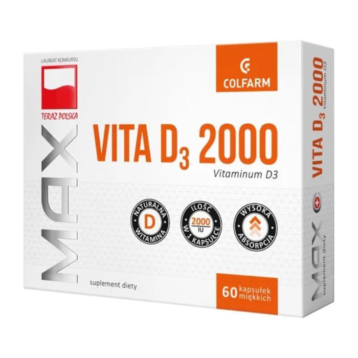 Max Vita D3 2000, kapsułki, 60 szt. main product photo