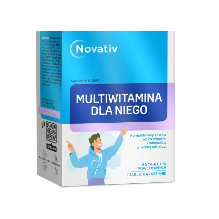 Novativ Multiwitamina dla Niego, tabletki powlekane, 60 sztuk main product photo