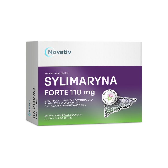 Novativ Sylimaryna Forte, tabletki powlekane, 60 sztuk main product photo