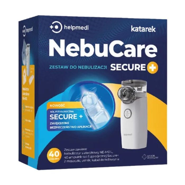 NebuCare Secure+zest.do nebulizacji(nebul+40a.soli fizj),1op main product photo
