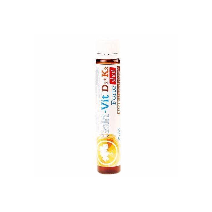 Olimp Gold-Vit D3+K2 Forte shot, plyn,sm.malin,25ml(amp.szk) main product photo