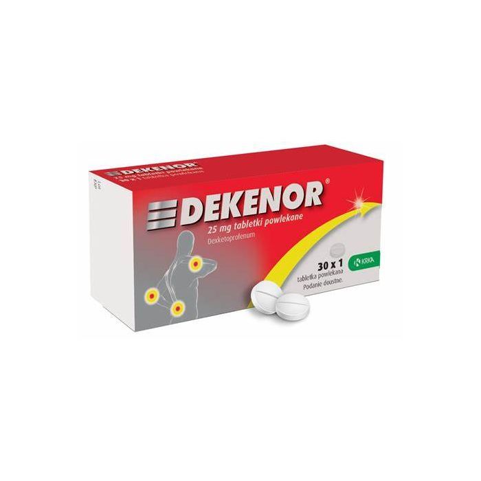 Dekenor, 25 mg, tabl.powl., 30 x 1 szt main product photo