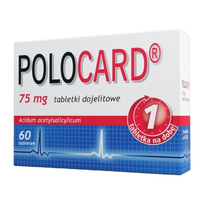 Polocard, 75 mg, tabletki dojelitowe, 60 szt. main product photo