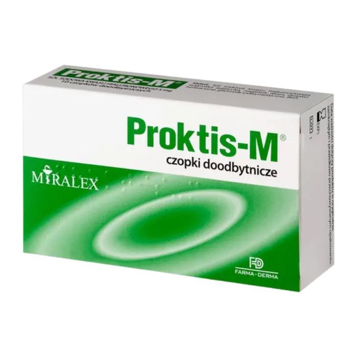 Proktis-M, czopki doodbytnicze, 10 szt. main product photo
