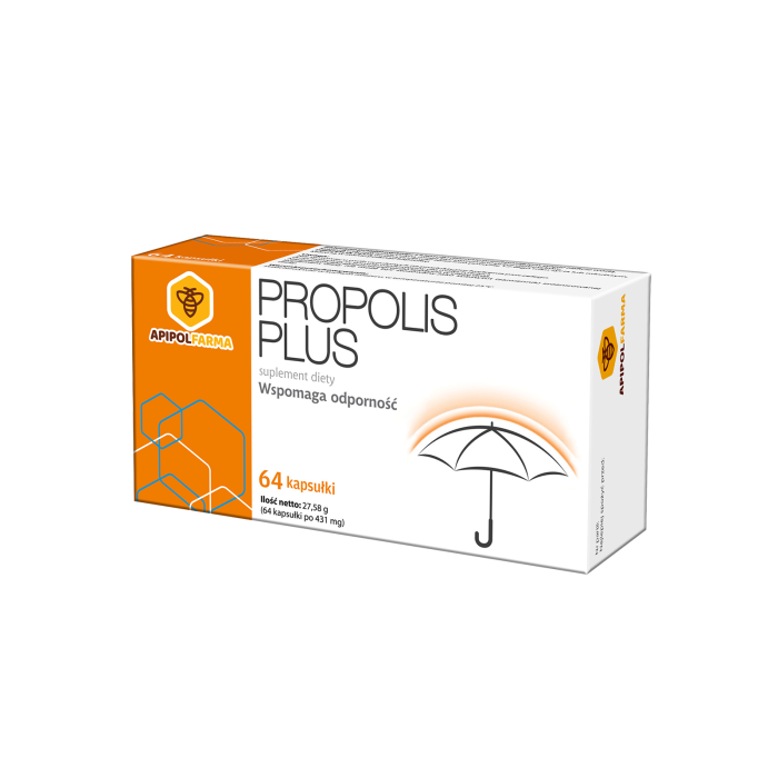 Apipol Farma Propolis Plus, kapsułki, 64 szt. main product photo