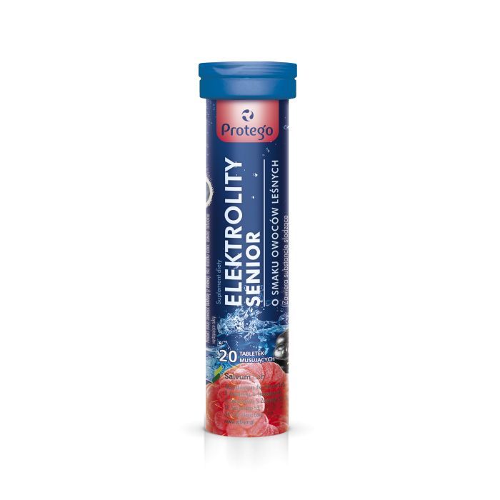 Protego Elektrolity Senior, tabletki musujące o smaku owoców leśnych, 20 szt. main product photo