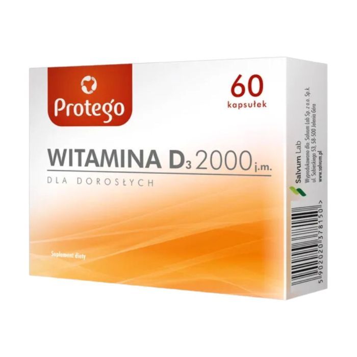 Protego Witamina D 2000, kapsułki elastyczne, 60 szt. main product photo