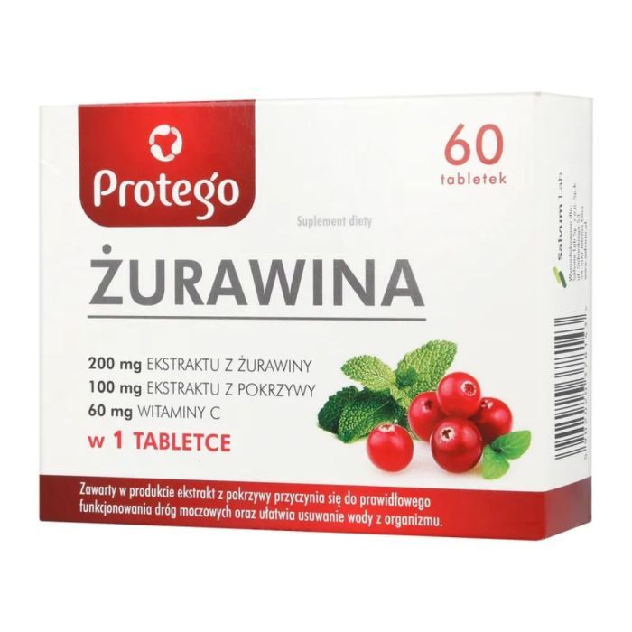 Protego Żurawina, tabletki powlekane, 60 szt. main product photo