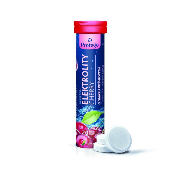 Protego Elektrolity Cherry, tabletki musujące, 20 szt. main product photo