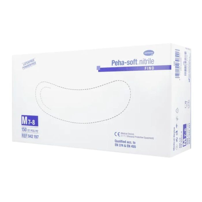 Rekawice Peha-Soft Nitrile Fino,b/pudr.,diagn.,M, 150 szt main product photo