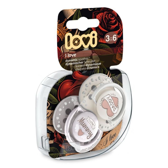 Lovi I Love, smoczek uspokajający, dynamiczny, 3-6 miesięcy, 2 szt. main product photo