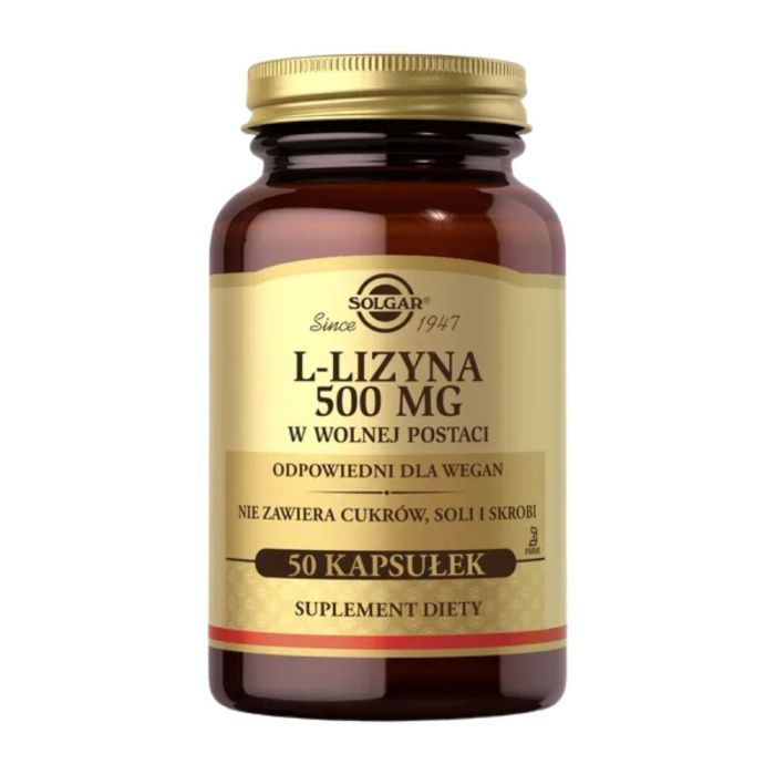 Solgar L-Lizyna 500 mg, kaps., 50 szt main product photo