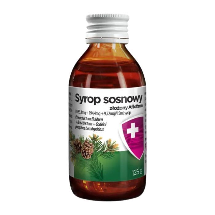 Syrop sosnowy złożony (Sirupus Pini Compositum), Aflofarm, 125 g, syrop main product photo