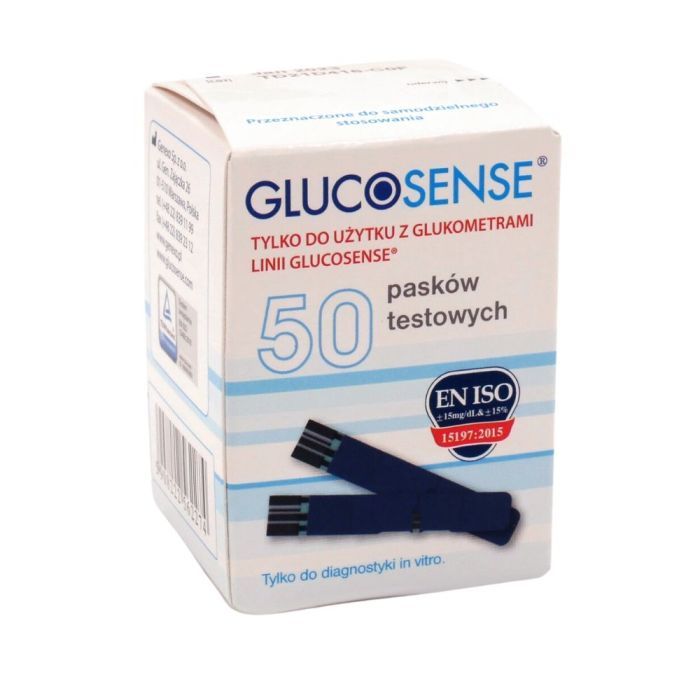 Test pask. Glucosense, 50 paskow main product photo