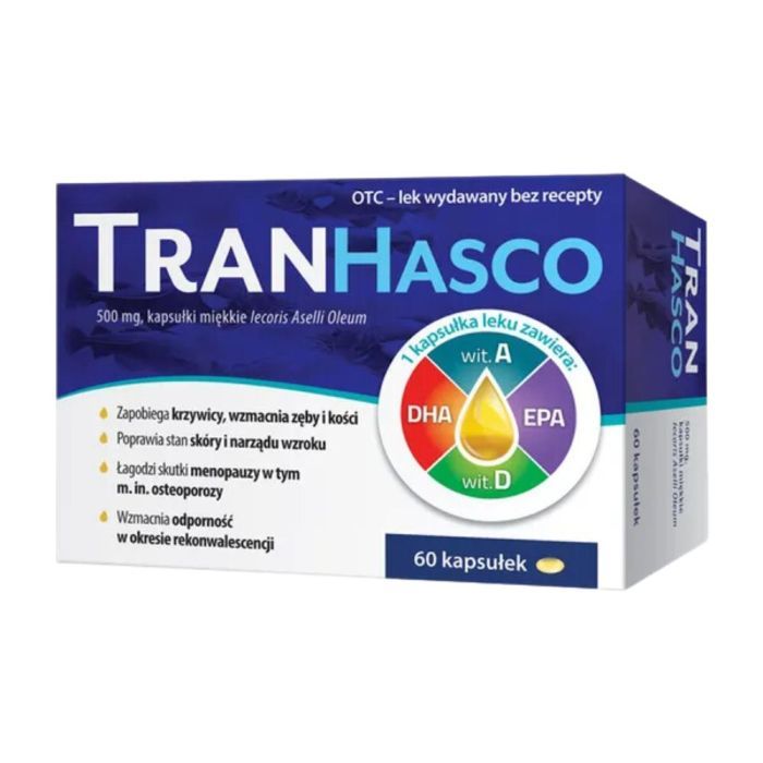 Tran Hasco, 500 mg, kapsułki miękkie, 60 szt. main product photo