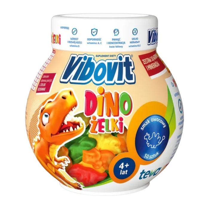 Vibovit Dino, zelki, 50 szt main product photo