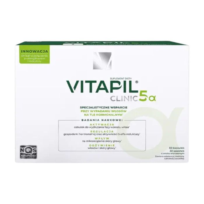 Vitapil Clinic 5a, 60 kaps.+ 30 sasz.z proszkiem main product photo