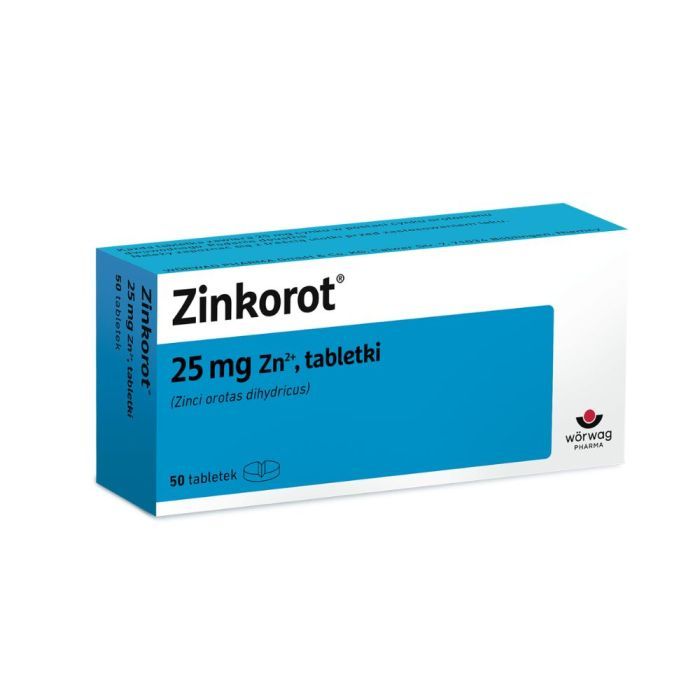 Zinkorot, 25 mg Zn2+, tabletki, 50 szt. main product photo