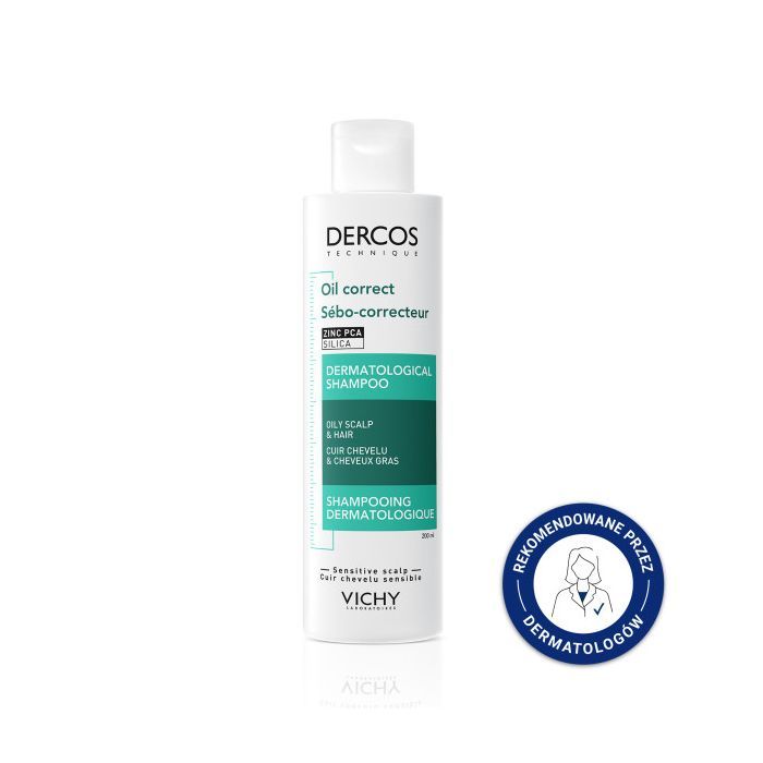 Vichy Dercos Oil Correct, szampon normalizujący sebum, 200 ml main product photo