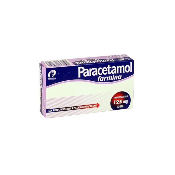 Paracetamol Farmina, 125 mg, czop., 10 szt main product photo