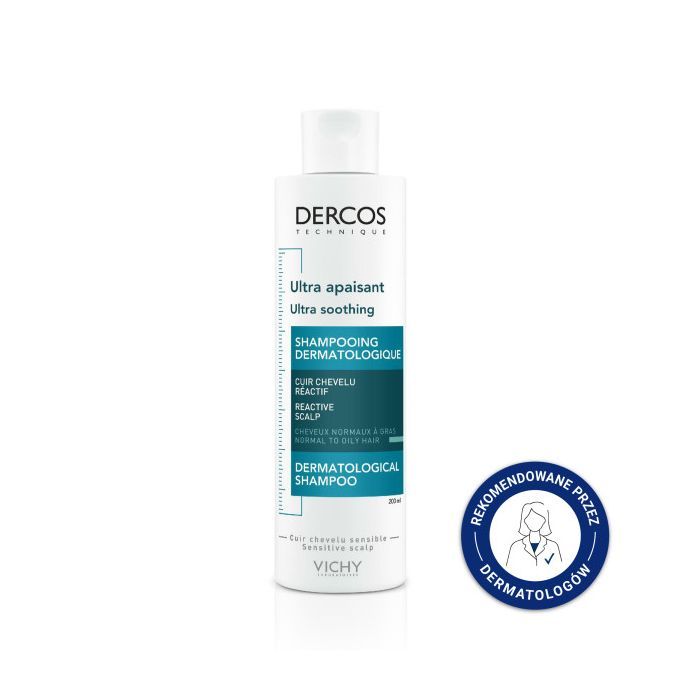 Vichy Dercos, szampon ultrakojący, włosy normalne i tłuste, 200 ml main product photo