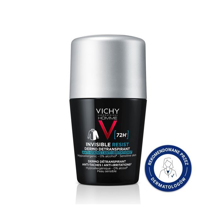 Vichy Homme Invisible Resist 72 h, antyperspirant przeciw śladom, 50 ml main product photo