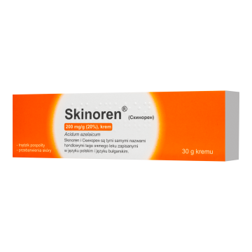 Skinoren, 200 mg/g, krem, 30 g kremu, (import równoległy, Rumunia, Delfarma)