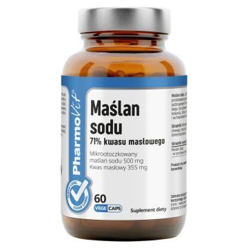 Pharmovit, Maślan sodu 71% kwasu masłowego, kapsułki, 60 szt.