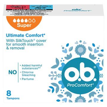 O.B. ProComfort Super, tampony, 8 szt.