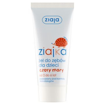 Ziaja Ziajka, czarodziejski żel do zębów dla dzieci, czary mary, 50 ml