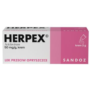HERPEX, 50 mg/g, krem, 2 g