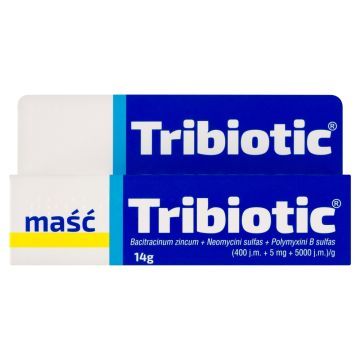 TRIBIOTIC, (400 j.m. + 5 mg + 5000 j.m.)/g, maść, 14 g