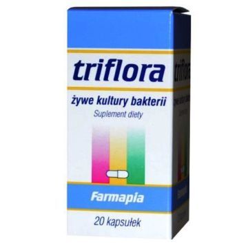 Triflora, zywe kultury bakterii, kaps., 20 szt