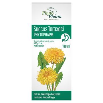 Succus Taraxaci, (Sok z mniszka), 100 ml