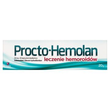 Procto-Hemolan, (50 mg+20 mg)/g, krem doodbytniczy, 20 g