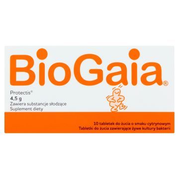 BioGaia, tabletki do żucia, probiotyczne, 10 szt.