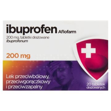 Ibuprofen Aflofarm, 200 mg, tabletki drażowane, 20 szt.