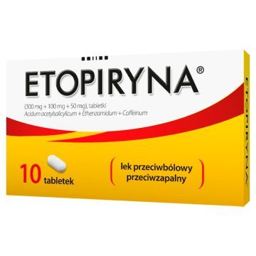 ETOPIRYNA (300 mg + 100 mg + 50 mg), tabletki, 10 sztuk