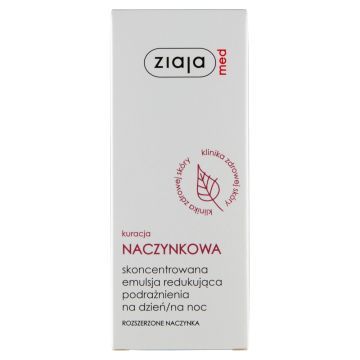 Ziaja Med Naczynkowa, emulsja redukująca podrażnienia, 30 ml